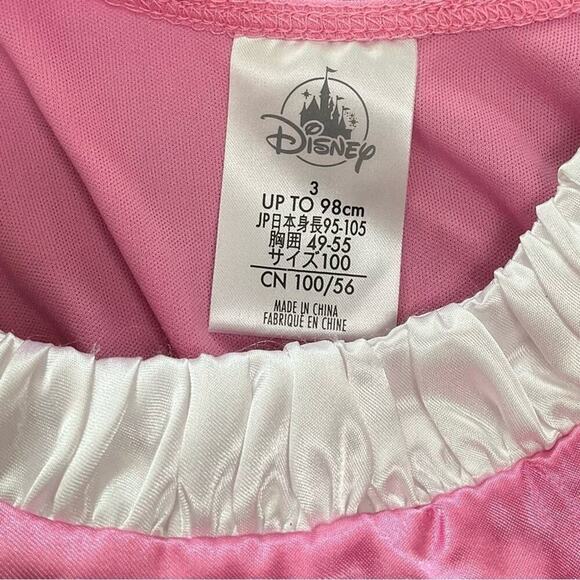 Disney Girl's Dress Minnie Mouse Pink Gloves Heart Bow Shimmer Polka Dots NWT - Picture 5 of 6